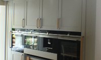 OVEN ARRAY WITH INTEGRATED TROLLEY