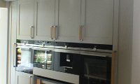 OVEN ARRAY WITH INTEGRATED TROLLEY