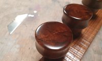 BESPOKE BURR WALNUT VENEERED KNOBS